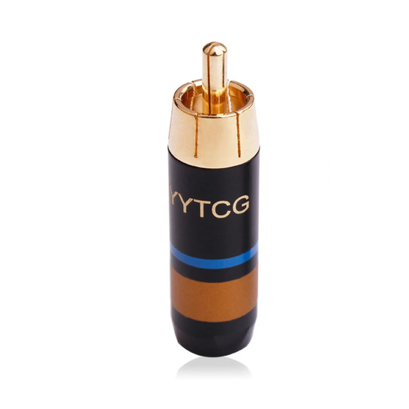 RCA Jack разъем Чистый медный с золотым покрытием аудио кабели Мужской адаптер