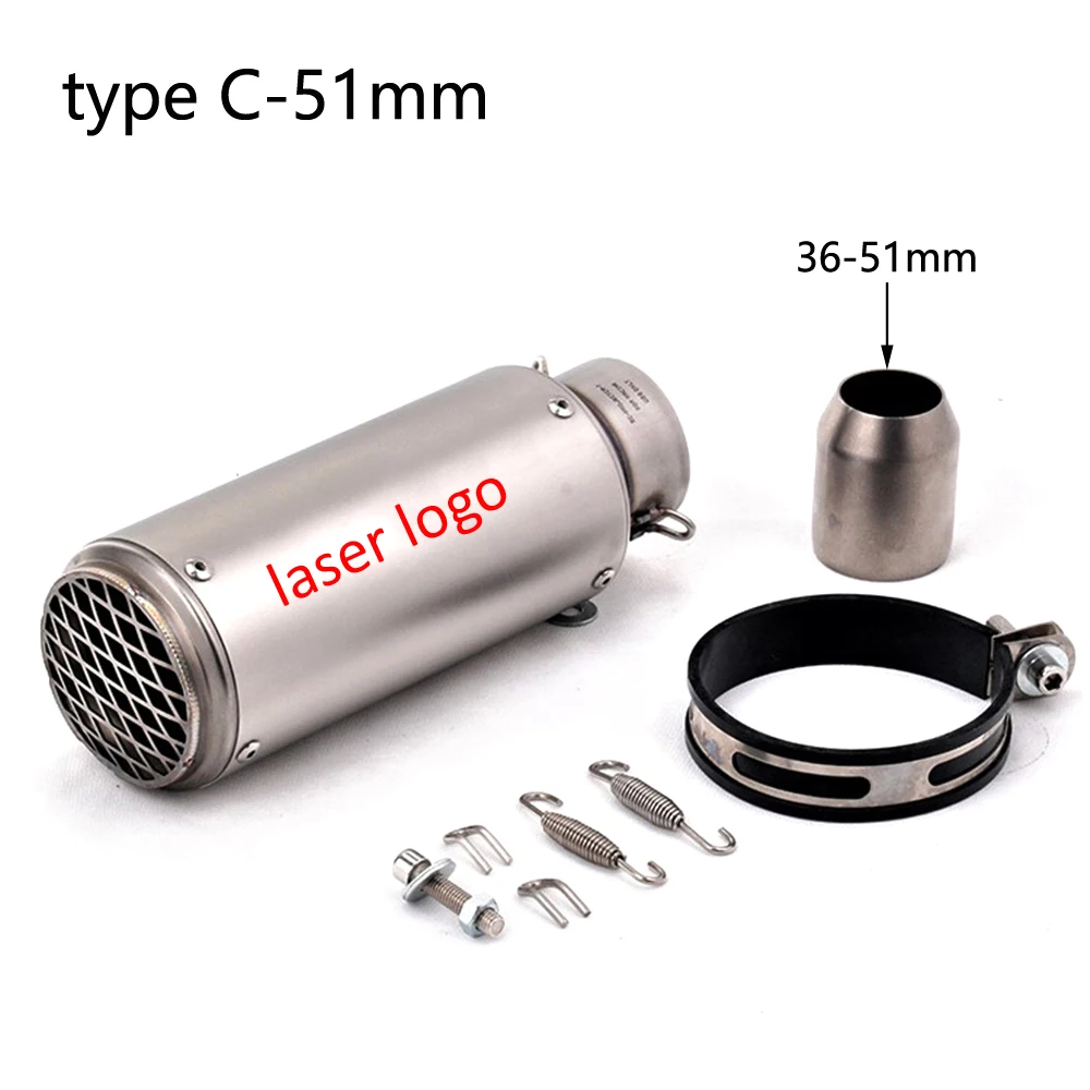 Выхлопная труба для мотоцикла гоночный глушитель велосипеда внедорожника Кафе