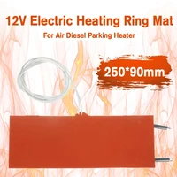 250x90mm heater oil pan sump tank heater pad silicone heating pad 12v oil engine heating electric heating ring pallet heating