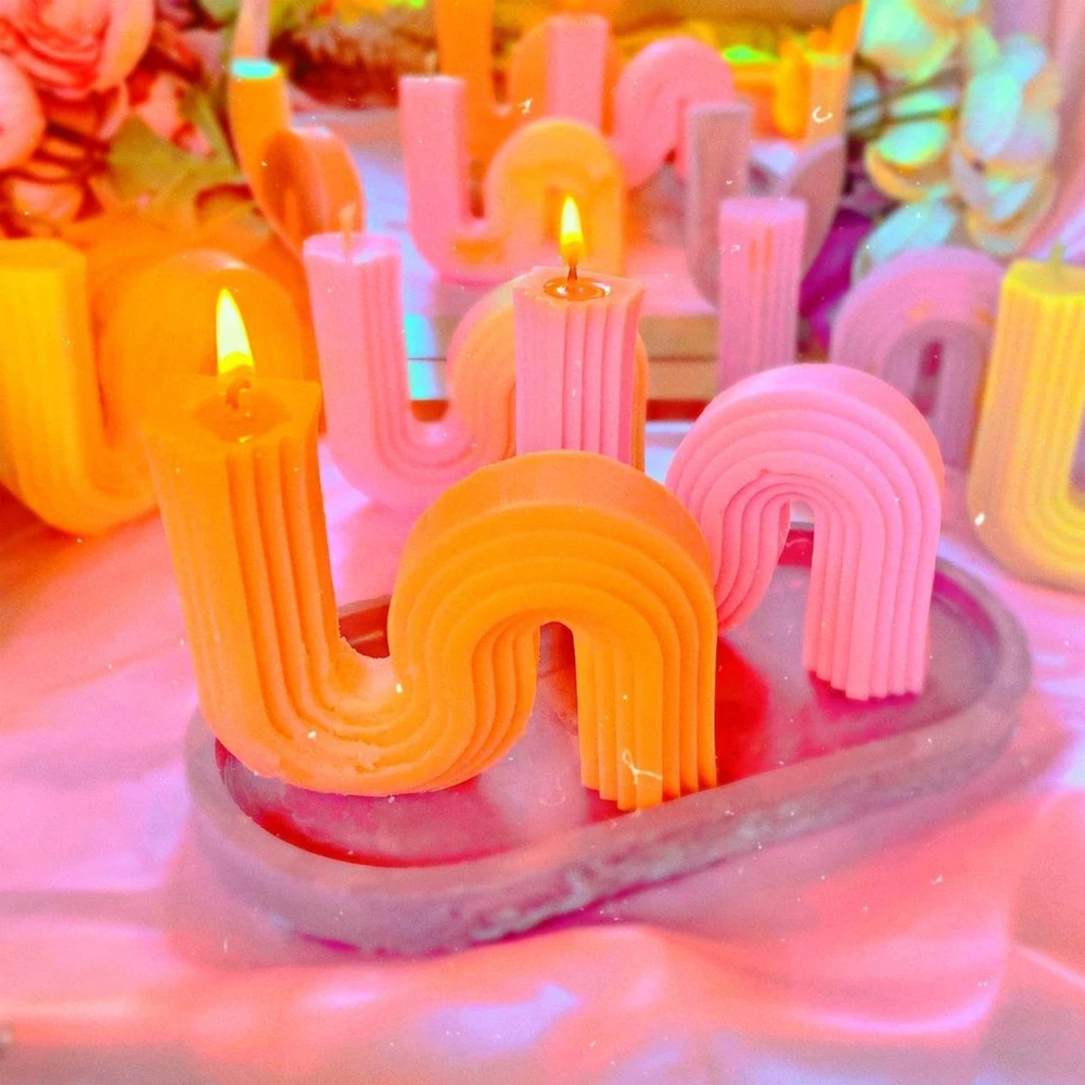 Сделай Сам геометрические формы для свечей из эпоксидной смолы литье Форма