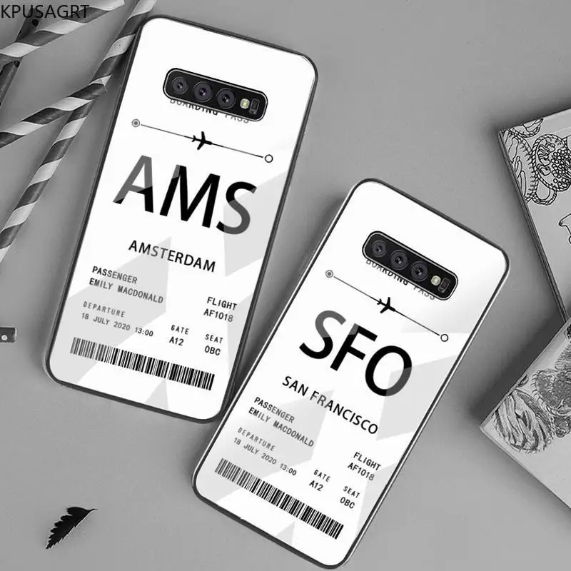 Чехол-накладка для Samsung S20 Plus S7 S8 S9 S10 Note 8 9 10 закаленное стекло | Мобильные телефоны
