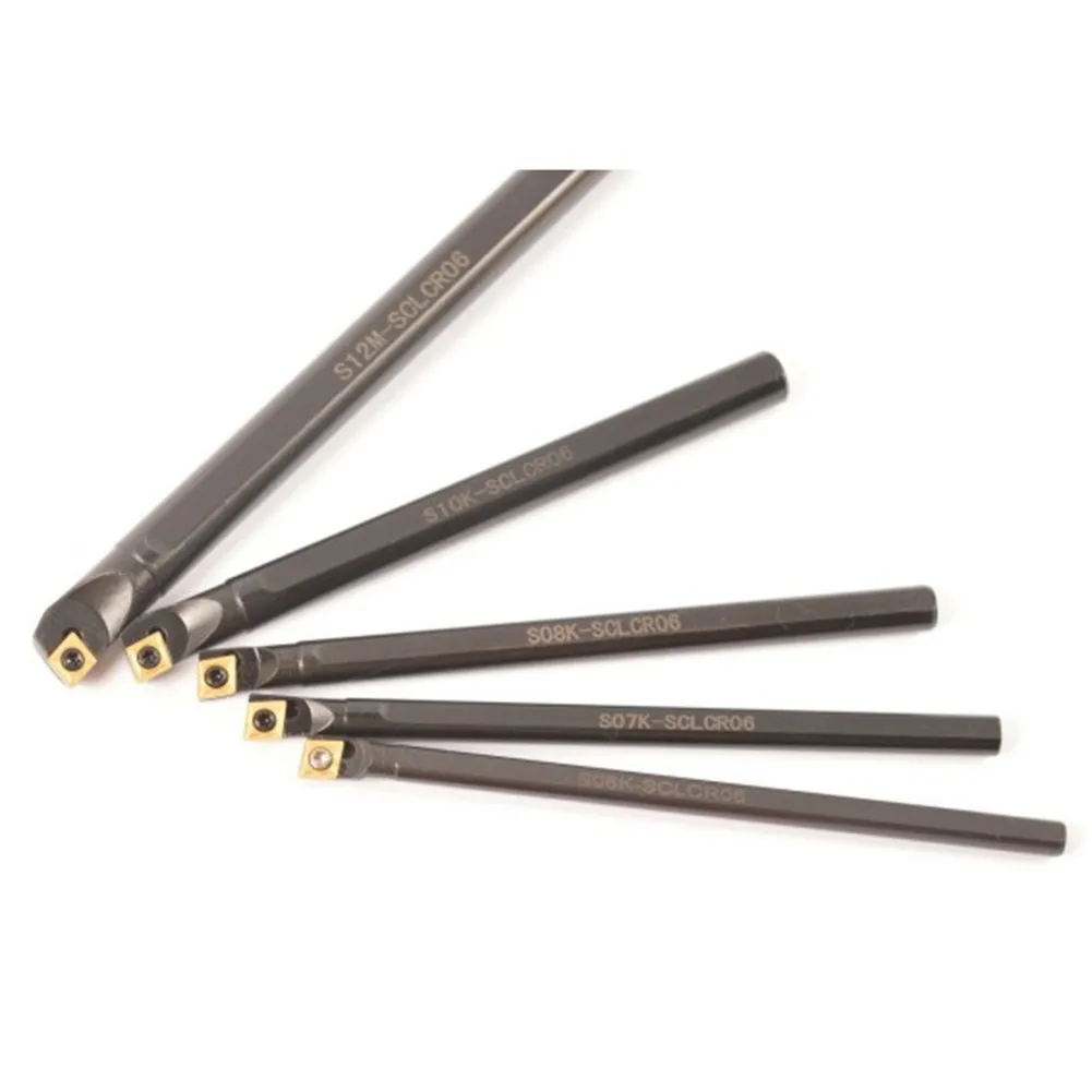 

S07K/S08K/S10K/S12M-SCLCR06 Lathe Turning Tool Holder CCMT060204 Inserts Part UK