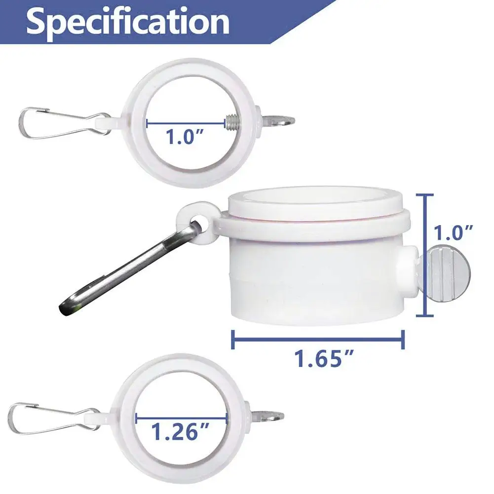 

2pcs Plastic Flag Pole Rings 360 Degree Rotating Flagpole Flag Mounting Rings With Fixed HookAnti Wrap For 0.8 To 1.26 Inch Flag