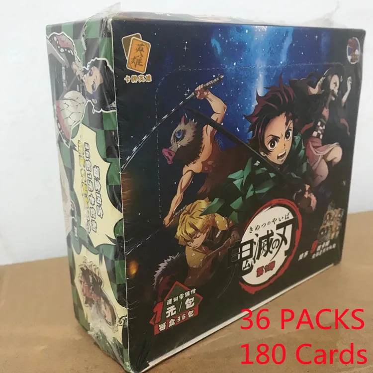 Tarjeta de colecci&oacute;n Demon Slayer 2021 Original, TCG juego de cartas, juguetes de mesa para la familia, regalo de Navidad para ni&ntilde;os-4