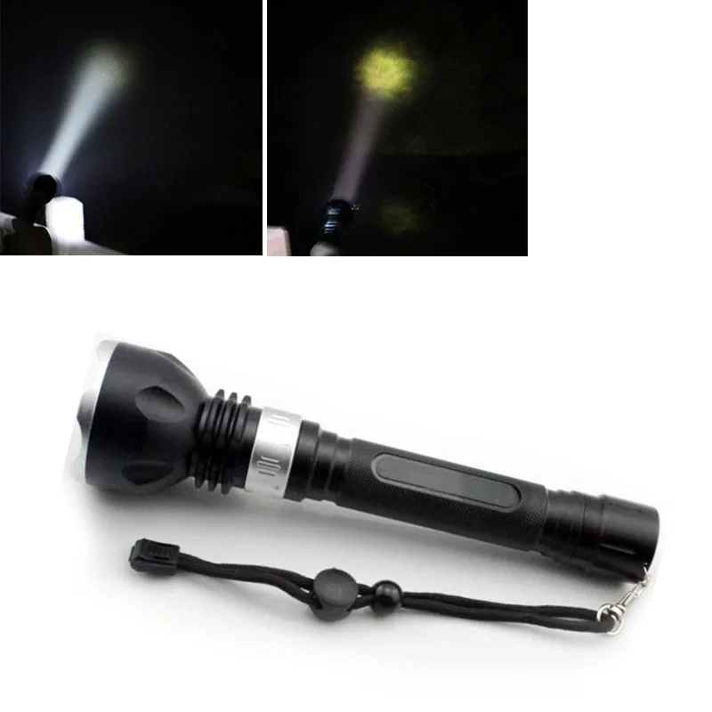 

Новый возможностью погружения на глубину до 30 м для дайвинга фонарь 1000 люмен T6 светодиодный вспышка для подводного погружения и светильник ...