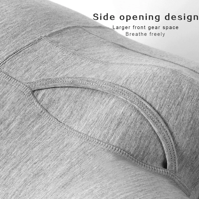 Трусы-боксеры мужские с завышенной талией теплые хлопковые плавки термобелье