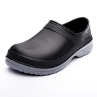 Туфли мужские резиновые, повседневная обувь для шеф-повара, водонепроницаемая нескользящая обувь на плоской подошве, черные, большие размеры 49, на лето