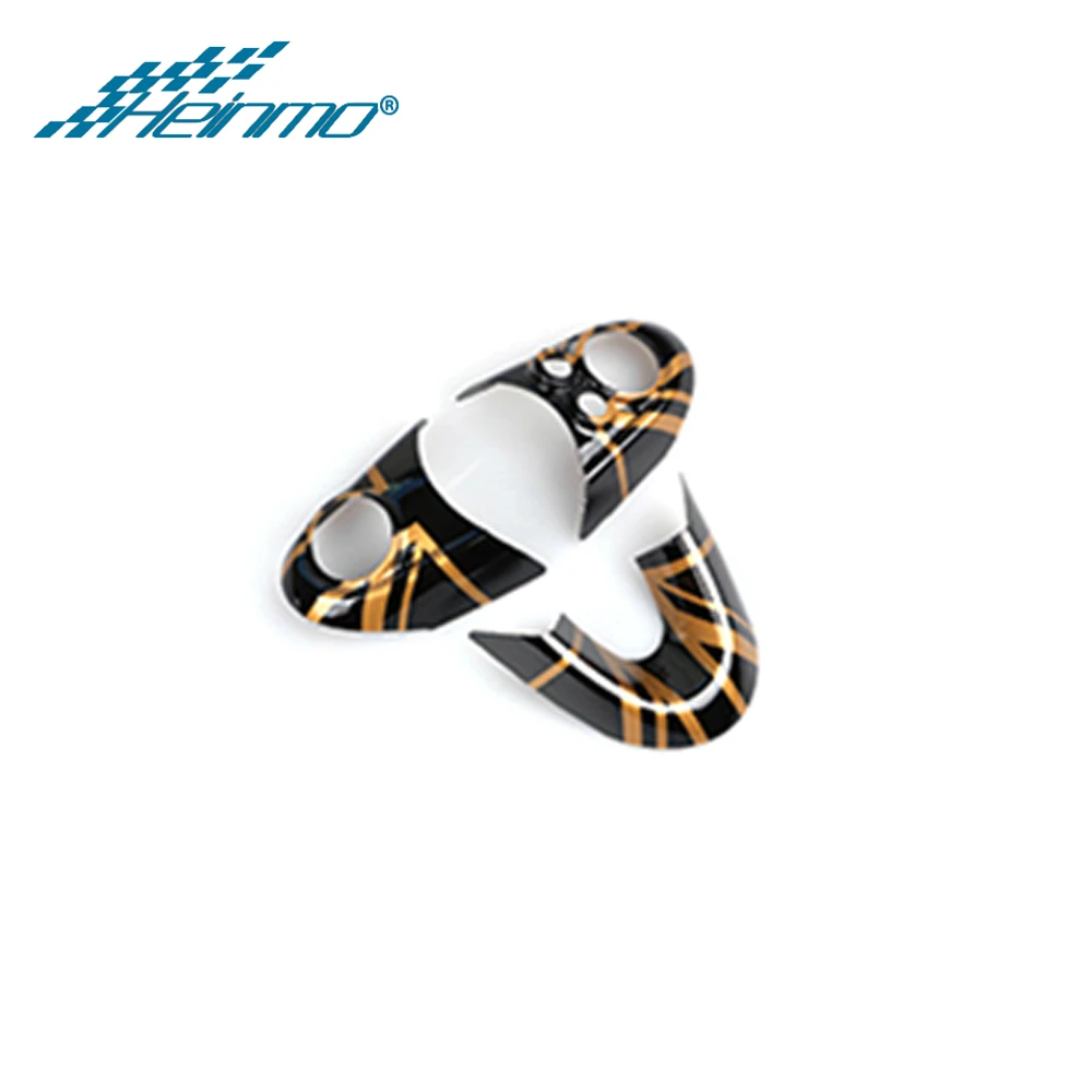 Gold Union Jack Для MINI Countryman F60 для MINI Clubman F54 для MINI Cooper F56 F57 наклейка на руль автомобиля для MINI Cooper аксессуары - Название цвета: Gold Union Jack