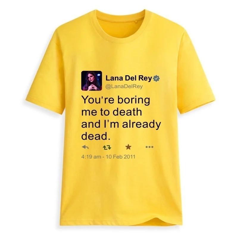 Sunfiz HJN Lana Del Rey Harajuku Ullzang уже мертвая футболка Забавный принт футболка для фанатов 90s графическая Эстетическая футболка