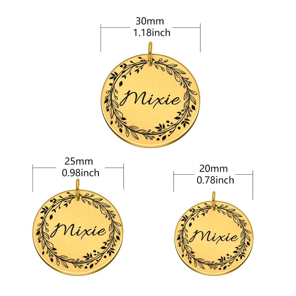 

Engraved Pet ID Tags Personalized Pet ID Name Number Address for Dog Cat Puppy Collar Tag Pendant Pet Accessories