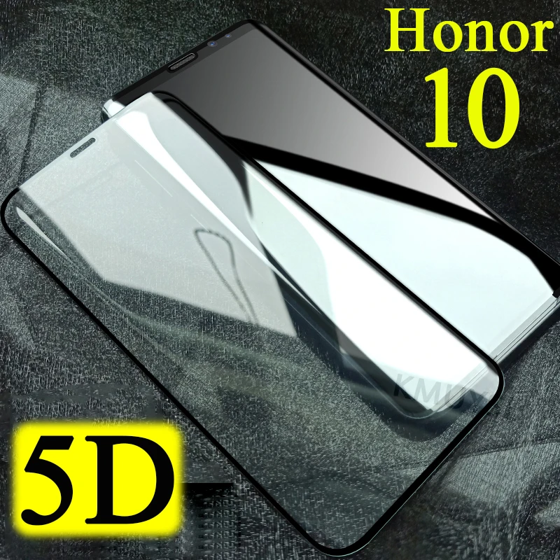 5D защитное стекло на honor 10 для huawei honnor Защитная пленка экрана honer huawey из