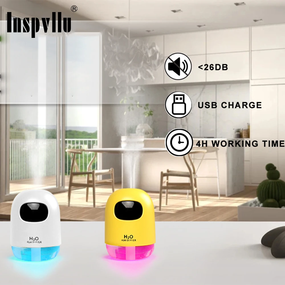 200ml Super Quiet Desktop Cool Mist Humidifier For Baby Bedr