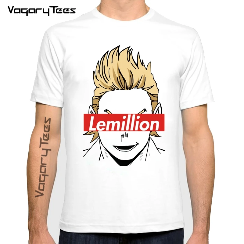 Я всегда буду Lemillion Tintin Boku No Hero academic мужские футболки Manga Bakugo Katsuki All Might аниме