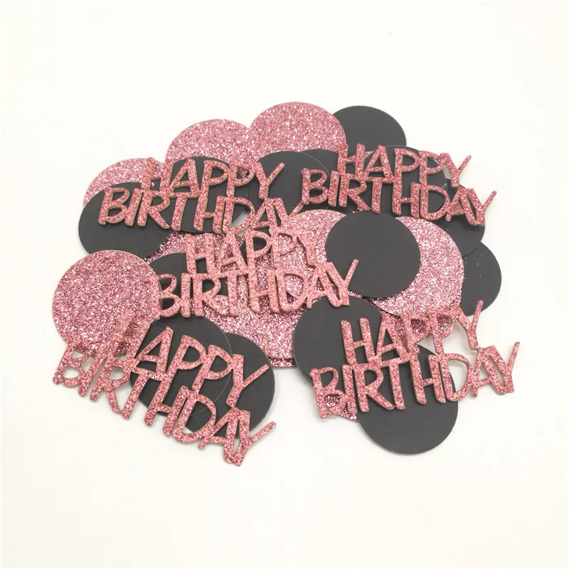 Chicinlife 1Bag Number 30 40 50 60 Year Old Round Paper Confetti Happy Birthday Party Anniversary Table Scatters Decor Supplies | Дом и сад