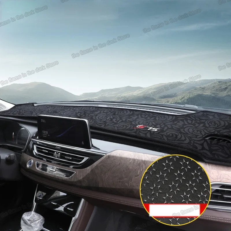 

polyester car dashboard non slip carpet anti Reflective pad mat for changan cs75 2018 2019 2020 2021 2022 accessories interior