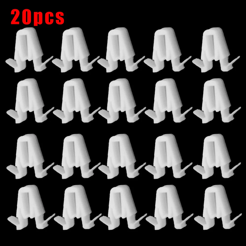 

White Clips #67771-58010 20pcs Door & Garnish Moulding For Lexus Durable
