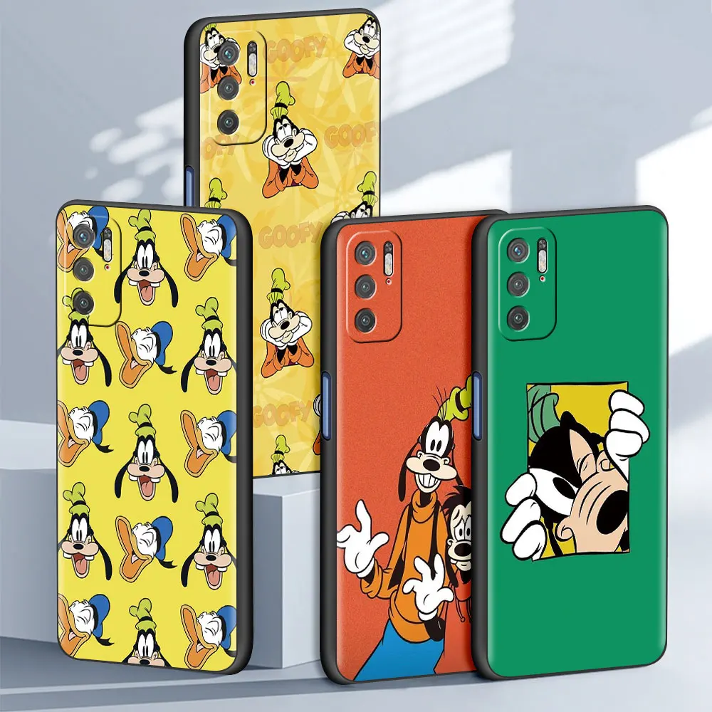 

Чехол с мультяшным рисунком Disney Goofy для Xiaomi Redmi Note 9S 9 8 10 Pro K40 9C 9A, Роскошный чехол, черный мягкий чехол, чехол, корпус