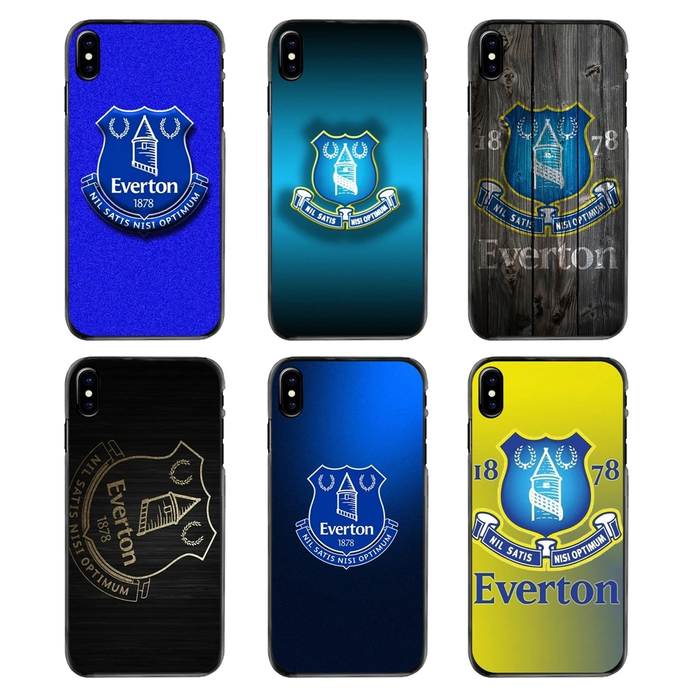Everton Football Soccer FC Team Logo Cell Phone Case Cover For iPhone 4 4S 5 5S 5C SE 6 6S 7 8 Plus X XR XS Max iPod Touch |