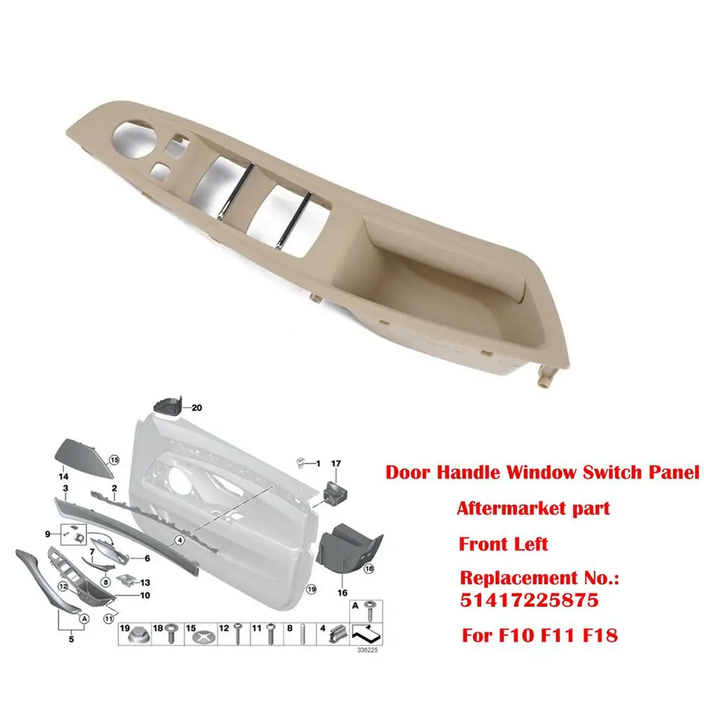 Дверная ручка оконная панель внутренняя дверная и кнопочная рама для BMW 5 Series 520 523