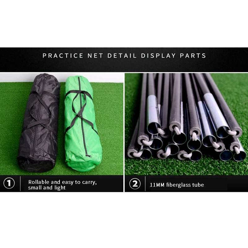 

2X1.4M Golf Nets Golf Chipping Practice Net Portable Golf Swing Practice Cage Indoor Outdoor Training Hitting Target