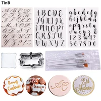alphabet fondant cookie stamp silicone mold letters biscuit fondant mold baking tools cake embosser stamp cake decorating tools