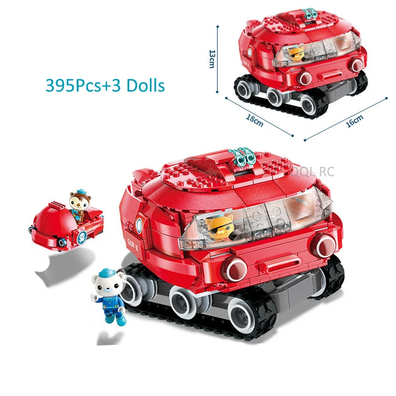 

Creator Anime Octonauts Octopod Octopus Barnacles Dolls Building Blocks Bricks Sets Classic Cartoon Model Toys for Child Gift