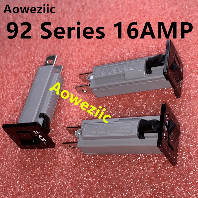 

2Pcs 92 Series 16A Circuit Breaker Overload Switch Over Current Protector KUOYUH 125/250VAC 32VDC Short Circuit Leakage Switch