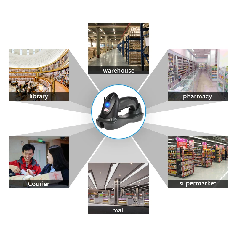 Сканер штрих кода ScanHome CCD беспроводной 1D ручной сканер автоматическая