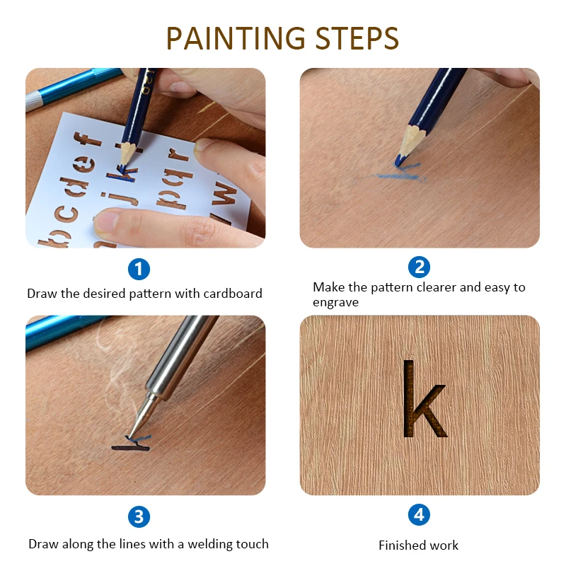 Паяльник Handskit Электрический прижимной Инструмент по дереву 220 В 60 Вт 110 |