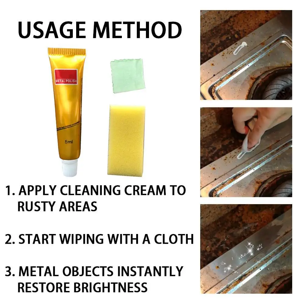 

Metal Polish Cream Bathroom Hardware Polishing Cream Cleaner Care Cleaning Ceramic Care Faucet Bathtub Glass Tile S7Z8