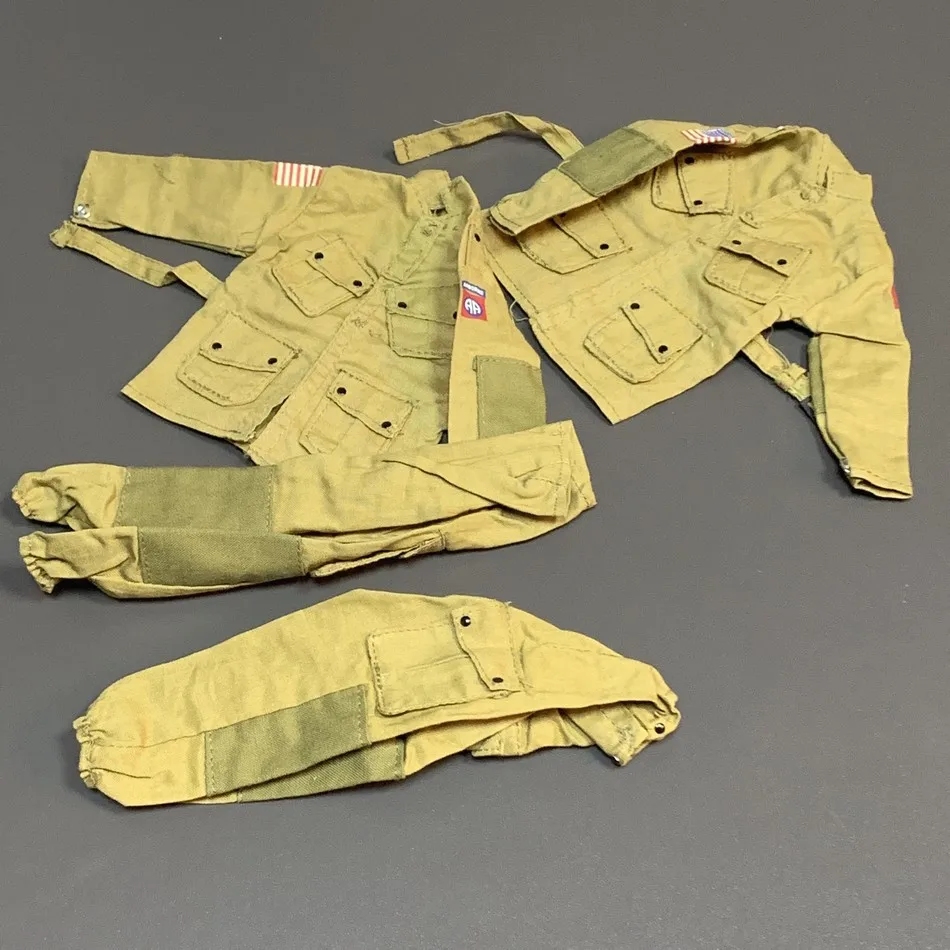 2 костюма 1:6 масштаб WW2 США 82nd Airbone Пиджаки и брюки униформа для Gi Джо бби 21 век