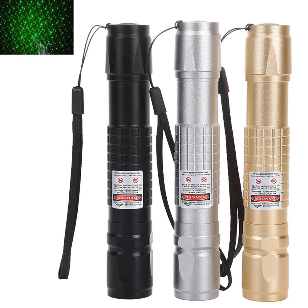 

532nm 8000M High Power Green Laser Pointer Adjustable Focus Star shape Light Pen Lazer Beam Military Green Lasers