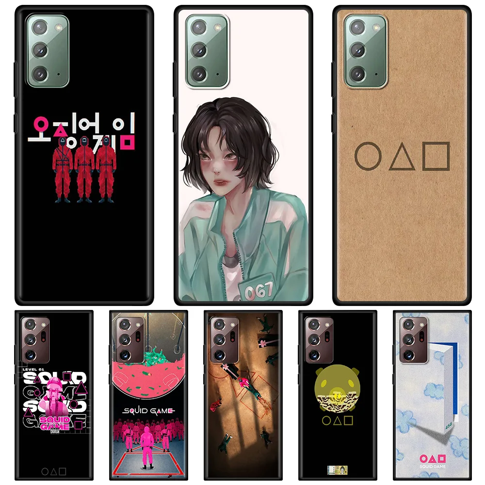 

Case For Samsung Galaxy Note 20 Ultra 10 Plus 10Lite 9 8 M31 M30s M51 M31s M11 M32 M12 Phone Cover Shell Squid Game Korean