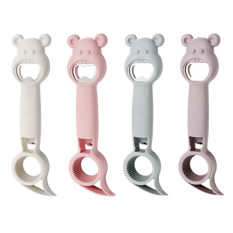 

Multi-purpose Four-in-one Rotary Bottle Opener Beer Beverage Fish Drinkable Kitchen Tool