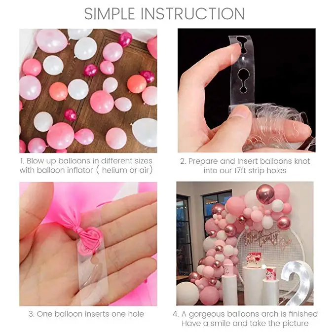 101 DIY воздушные шары-гирлянды арочный комплект розовое золото, розовый белые воздушные шары детская игрушка в ванную свадебный душ Свадебные украшения на день рождения