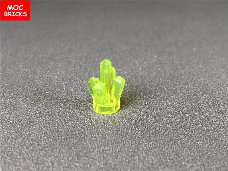 trans yellow onion 50 шт./партия кубики Moc Clorful Rock 1x1 кристалл 5 точек подходят с 52 развивающие строительные блоки фигурки DIY игрушки для детей Рождественский подарок - Цвет: trans yellow onion