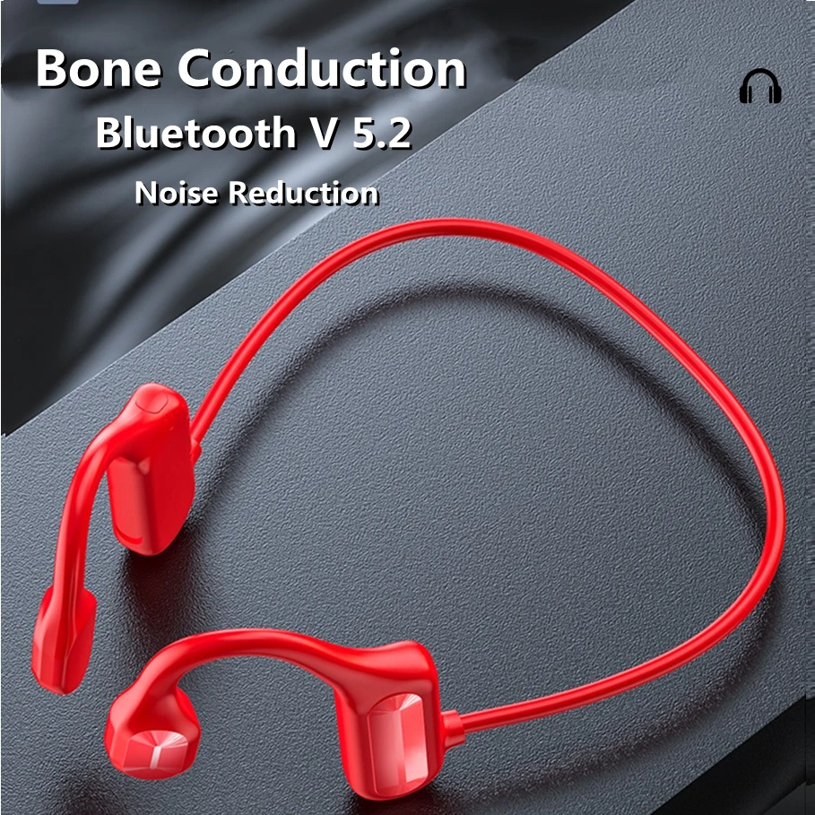 

2021 NEW Bone Conduction Headphones Wireless Sports Earphone Bluetooth-Compatible Headset Hands-free With mic For Running