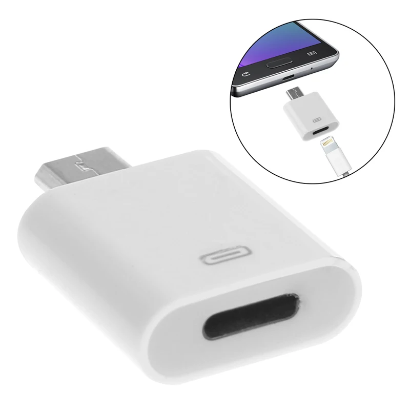 8 контактный переходник Lightning мама к Micro USB папа для LG Xiaomi Huawei|Переходники и