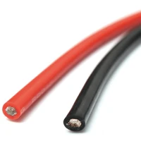 special soft high temperature silicone wire silicon cable 10 12 14 16 18 20 22 24 26 awg 5m red and 5 m black color 10meterlot