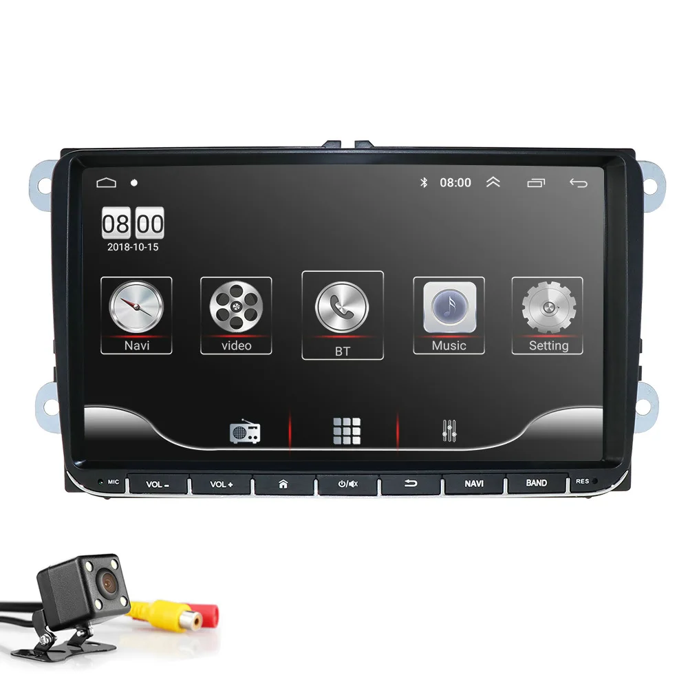 2 din 9 ''Android 9,0 2G ram радио стерео gps Navi для VW Passat B6 CC Polo GOLF 5 6 Touran Jetta Tiguan Magotan Seat BT SWC - Цвет: Camera4