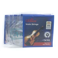 5 sets alice a703 violin strings 4 string set e 1 a 2 d 3 g 4 steel core alloy winding