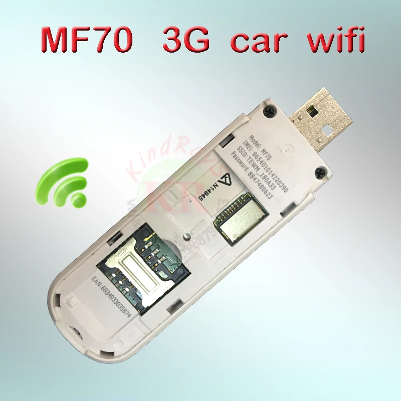 Бывший в употреблении разблокированный zte mf70 3g dongle wifi android автомобильный Роутер