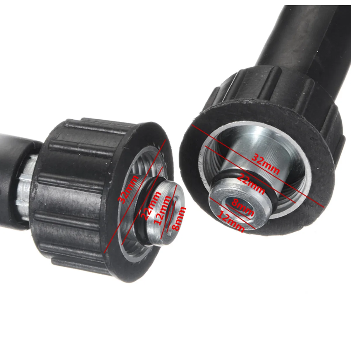 

5m/8m/10m 5800PSI 40MPa High Pressure Washer Hose Pipe Cord M22 Car Washer Water Cleaning Extension Hose Water Hose for Karcher