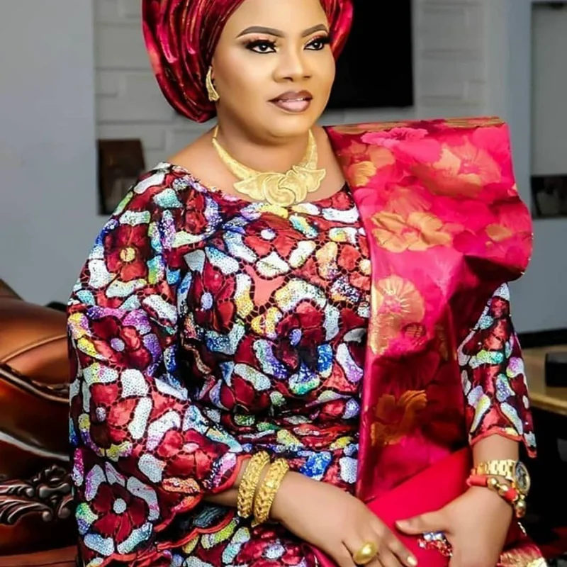 Нигерийская кружевная ткань из органзы 2020 Высококачественная французская