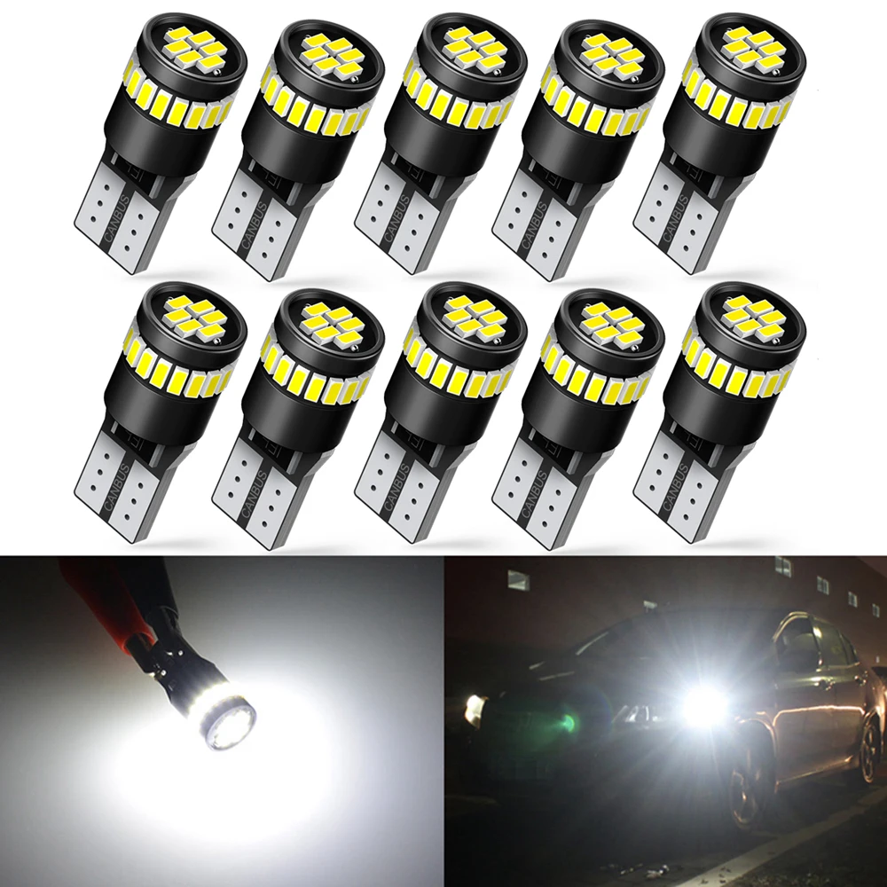 10x T10 W5W светодиодный Ccanbus автомобильный парковочный светильник для Citroen C4 Picasso
