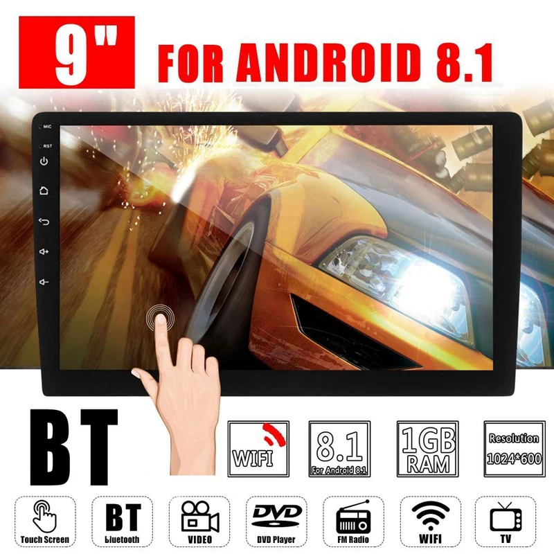 2 Din 9 дюймов Android 8 0 Универсальное автомобильное радио двойной Стерео Gps навигация