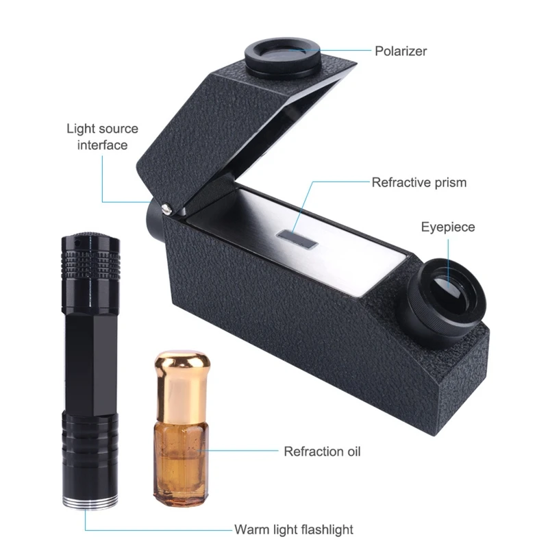 

Gem Refractometer Jewelry RHG 1.30-1.81RI Professional Gemstone ldentification
