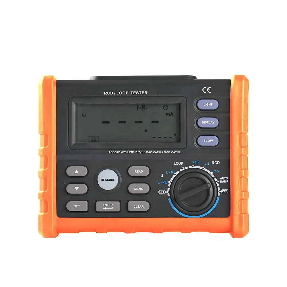 

digital RCD/Loop resistance tester MS5910 with USB, data logger