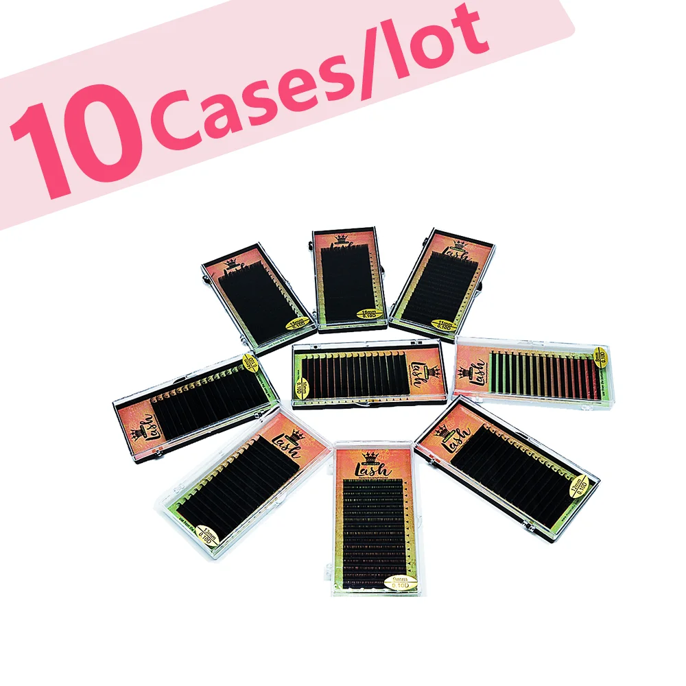 

MASSCAKU 10 Чехлы Оптовая Продажа 16 рядов матовый черный, для наращивания ресниц Mink искусственный наращивание Красота макияж