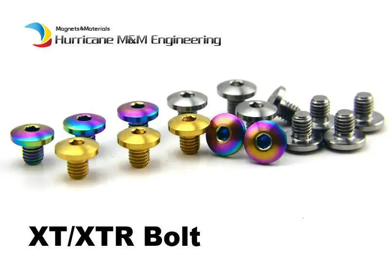 M5 титановый болт для XT/XTR M800 масляный тормоз титановое покрытие винт для шоссейного и горного велосипеда Ti крепеж TC4 упаковка из 4 штук